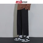 Брюки LAPPSTER мужские прямые повседневные, однотонные джоггеры, шаровары в Корейском стиле, винтажная уличная одежда, 4 цвета, 2022