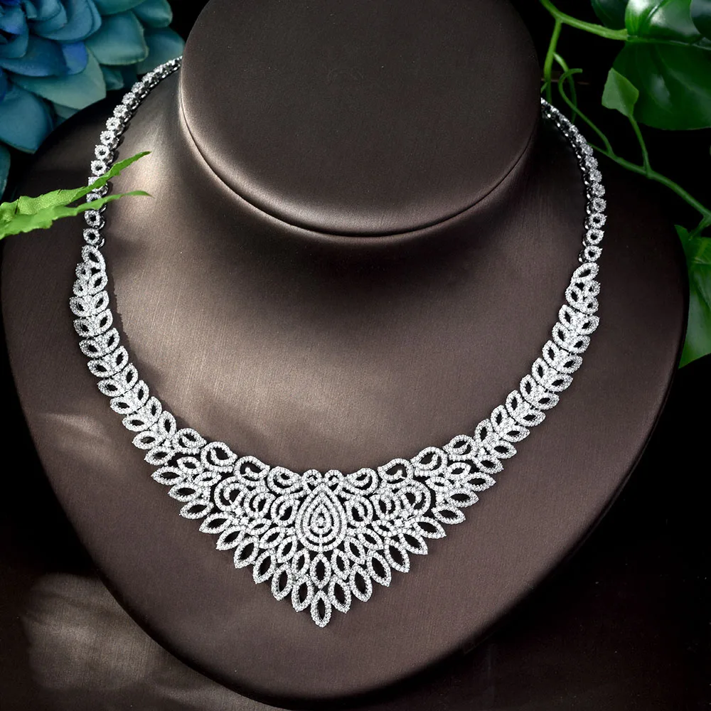 HIBRIDE роскошный геометрический дизайн Свадебные Ювелирные наборы в нигерийском