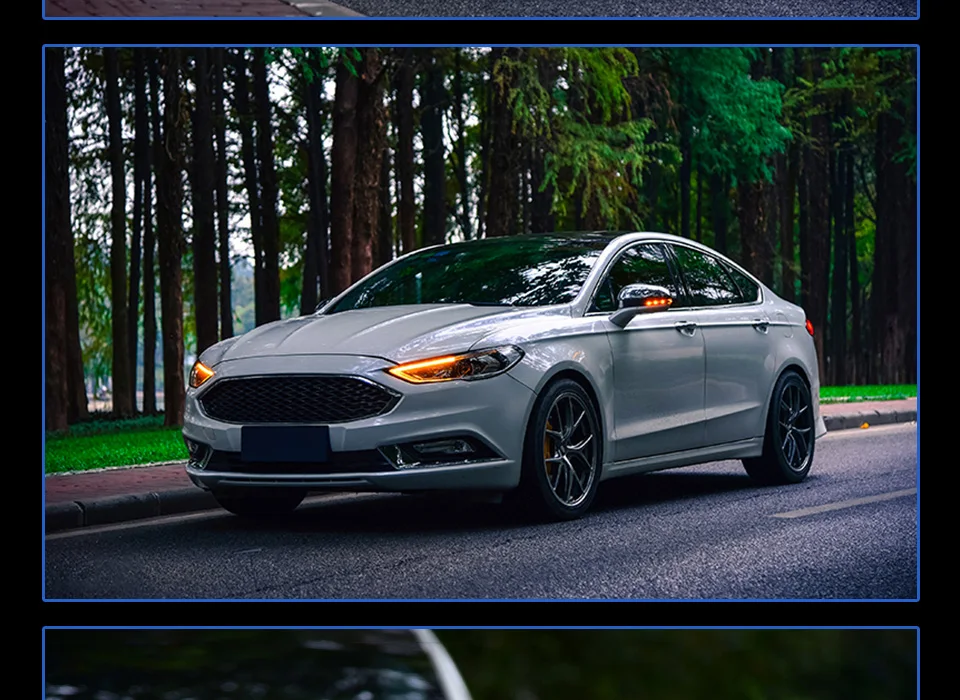 Фары для автомобиля Ford Mondeo Fusion- DRL дневные ходовые огни головная лампа светодиодный Биксеноновая лампа Противотуманные фары автомобильный аксессуар