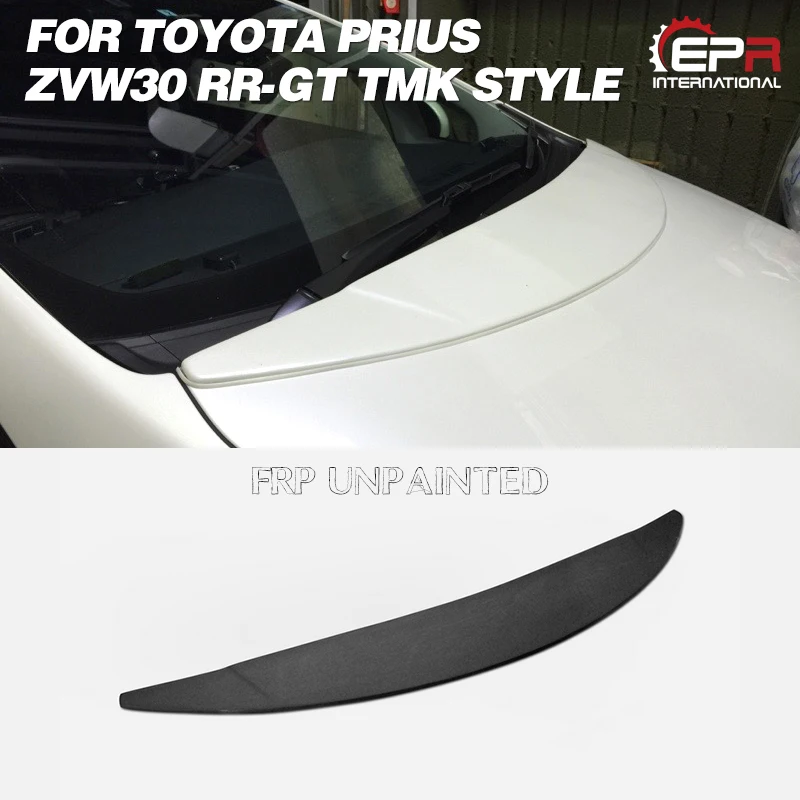 

For Toyota 08'.05~11'.11 Prius ZVW30 RR-GT TMK Style FRP Fiber Glass Bonnet Spoiler (Pre-facelifted) Fiberglass Hood Lip Bodykit