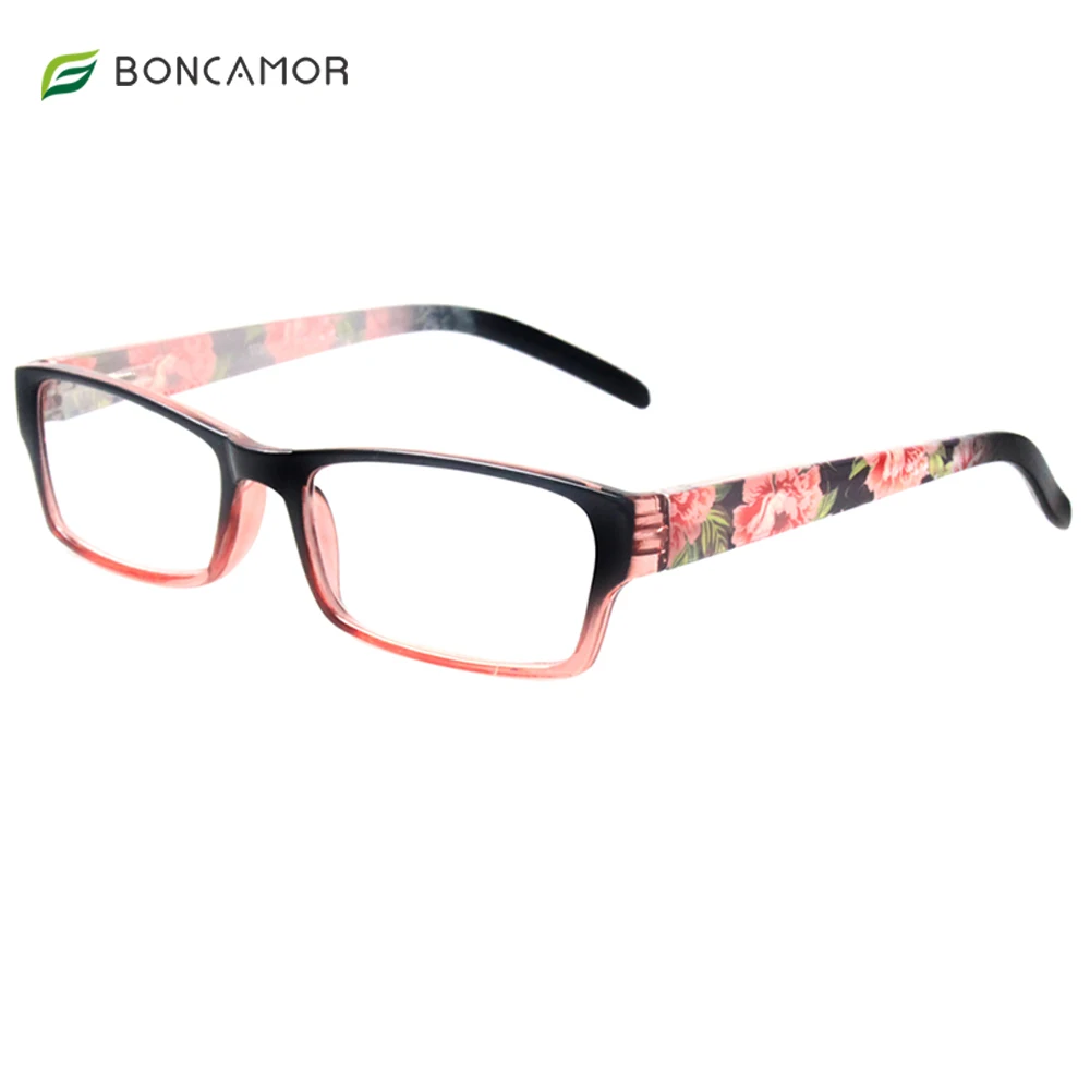 Модные очки для чтения Boncamor с пружинными шарнирами и красивыми узорами
