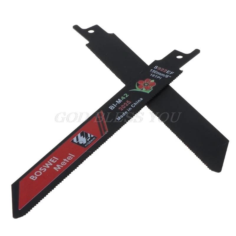 2 шт./компл. черные сабельные лезвия для резки металла Профессиональный набор