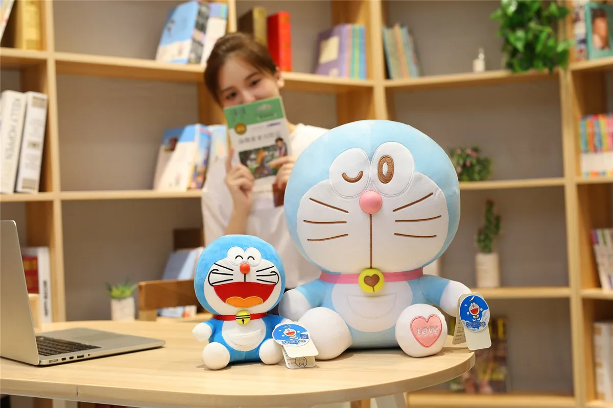 ; аниме «23/48 см стенд Doraemon плюшевые игрушки большиекошки Куклы Мягкие Животные Подушка Детские игрушки для детей, подарки фигурка Doraemon