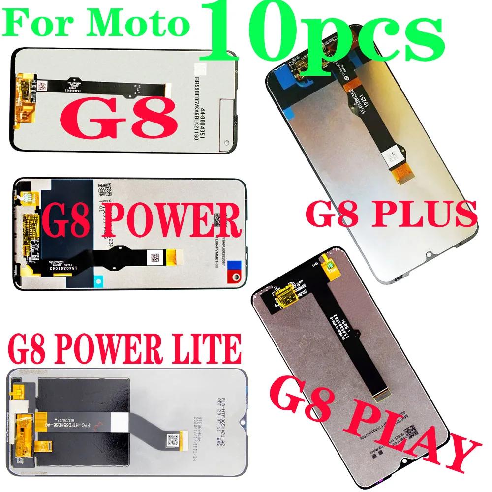 

10 шт. для Motorola Moto G8 Play LCD g8 power Lite дисплей G8 plus XT2019 сенсорный экран Сенсорная панель дигитайзер в сборе G8 Powe