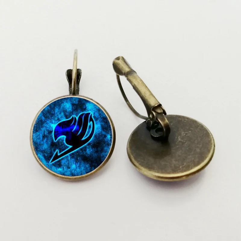 Женские/мужские серьги с логотипом сказочного хвоста винтажные стеклянные