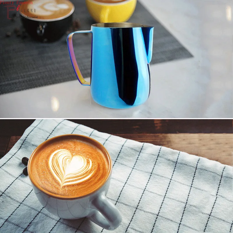 Молочник из нержавеющей стали кувшин для взбивания пены наконечник кружка