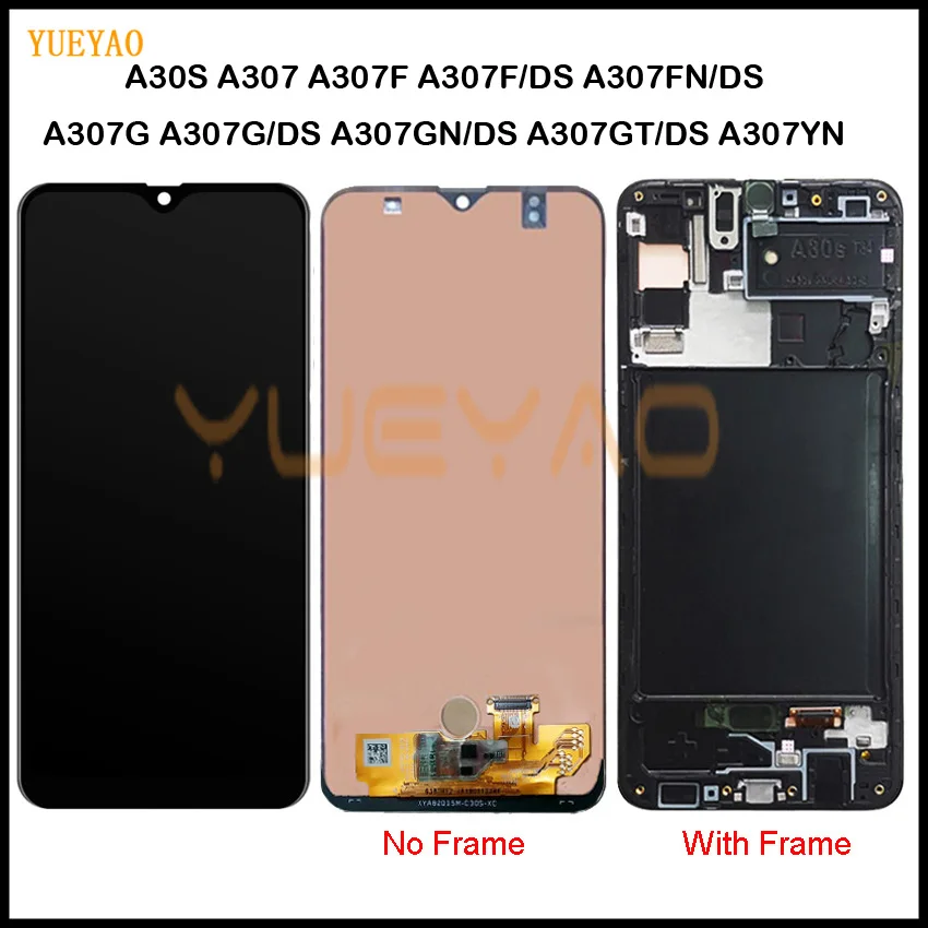 ЖК дисплей для Samsung Galaxy A30S/A307F/A307/A307FN сенсорный экран с цифровым преобразователем