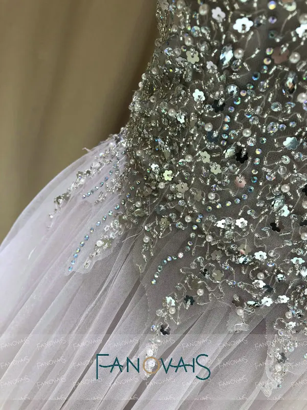 Роскошные розовые вечерние платья 2019 Выпускные Длинные с разрезом Vestido de Fiesta Longo