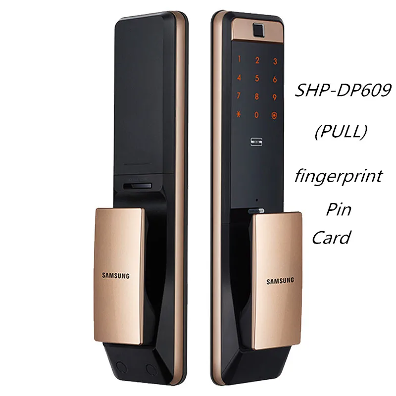 SHP-DP609 PULL SAMSUNG цифровой отпечаток пальца дверной замок SHP-DP607/SHP-DP609 английский Verion Eurp Moritse - Цвет: SHP-DP609 PULL