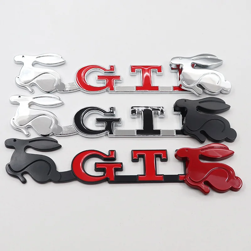 1 шт. 3D металлический значок с логотипом автомобиля кроличьи крылья креативное