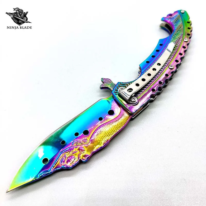 Красивый Складной нож русалки универсальный коллекционный с острым домкратом