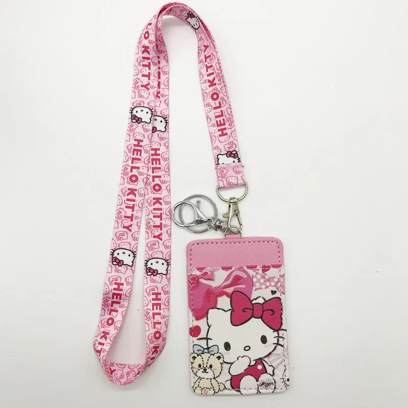 Disney Stitch PU портмоне держатель для карт брелок для ключей Ремешок для еды карта автобус Чехол для карт сумка для монет Микки Маус Сумка для документов - Цвет: 1