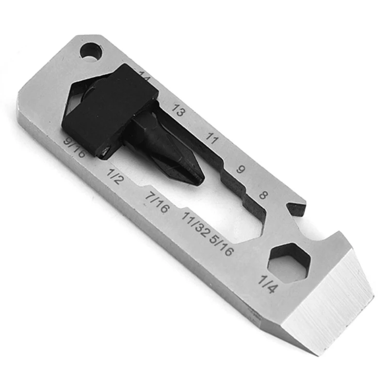 

7 In 1 Carabiner Clip Bottle Opener Keychain Ring Climbing Accessories Multifunction EDC Card Tool New Outdoor 2021