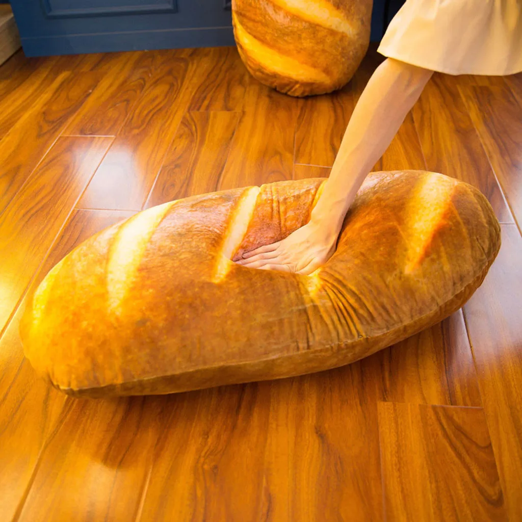 

Baby Kids Toys 30CM 3D Simulation Bread Shape Pillow Soft Lumbar Back Cushion Plush Stuffed Toy Birthday Christmas Gifts for kid