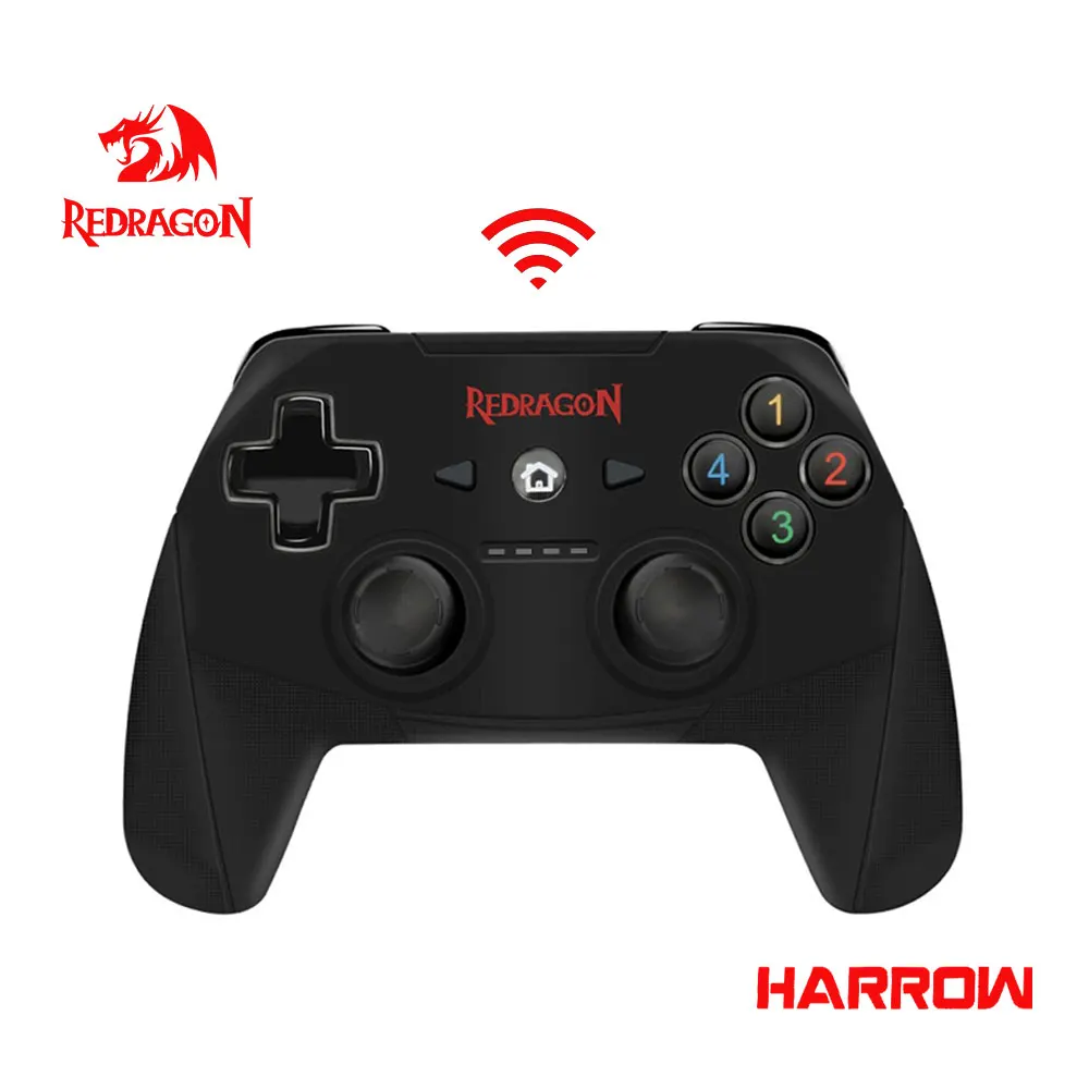 Redragon HARROW G808 беспроводной геймпад 10 кнопок PC игровой контроллер Harrow для Windows PS3