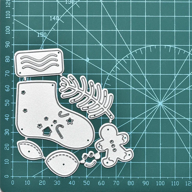 

YaMinSanNiO Christmas Sock Metal Cutting Dies for Card Making Scrapbooking Embossing Cuts Stencil Craft Decoration Dropshipping