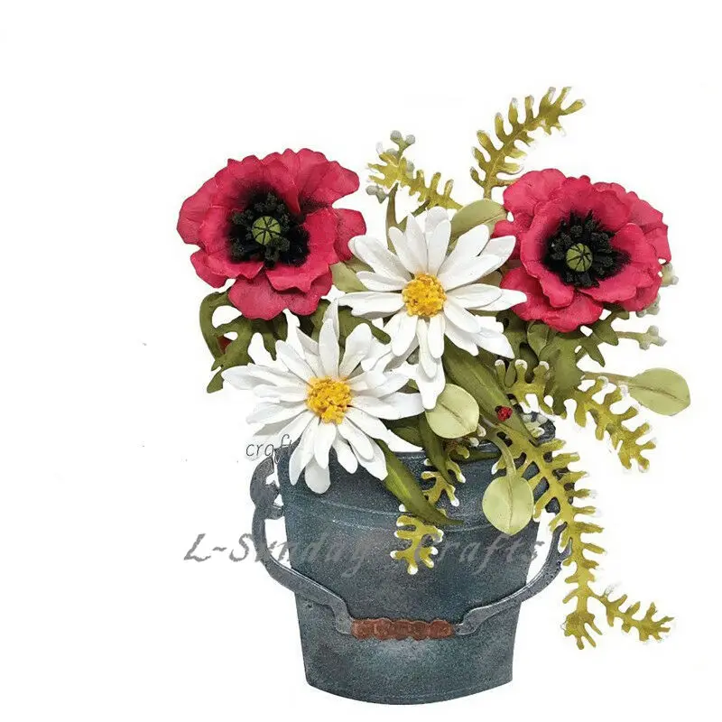 L-Sunday ремесла высечки прессформы ведро металла трафареты скрапбукинга тиснение