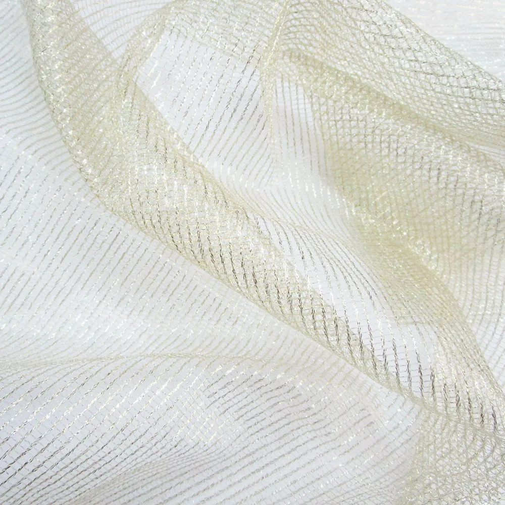 Тюль из серебряной пряжи сетчатая ткань для свадебной вечеринки ресторанов