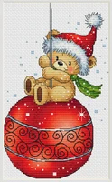 t mm gold collection counted cross stitch kit cross stitch rs cotton with cross stitch teddy flying a kite christmas bear