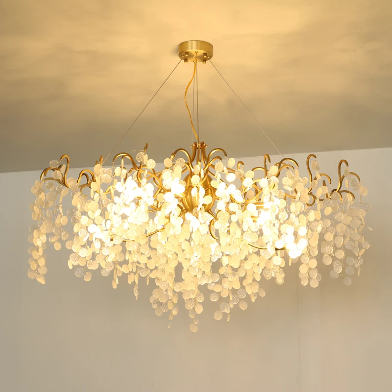 Светильник класса люкс стиль Пост Модерн медь филиал хрустальная люстра