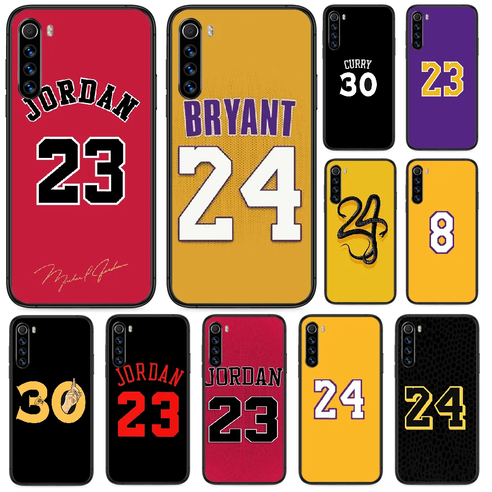 Чехол для телефона Jordan с Баскетбольным номером Xiaomi Redmi Note 4A 4X 5 6 6A 7 7A 8 8A 4 5A 8T Plus Pro