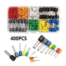 400X Wire Copper Crimp Connector Insulated Cord Pin End Terminal Bootlace cooper Ferrules kit set