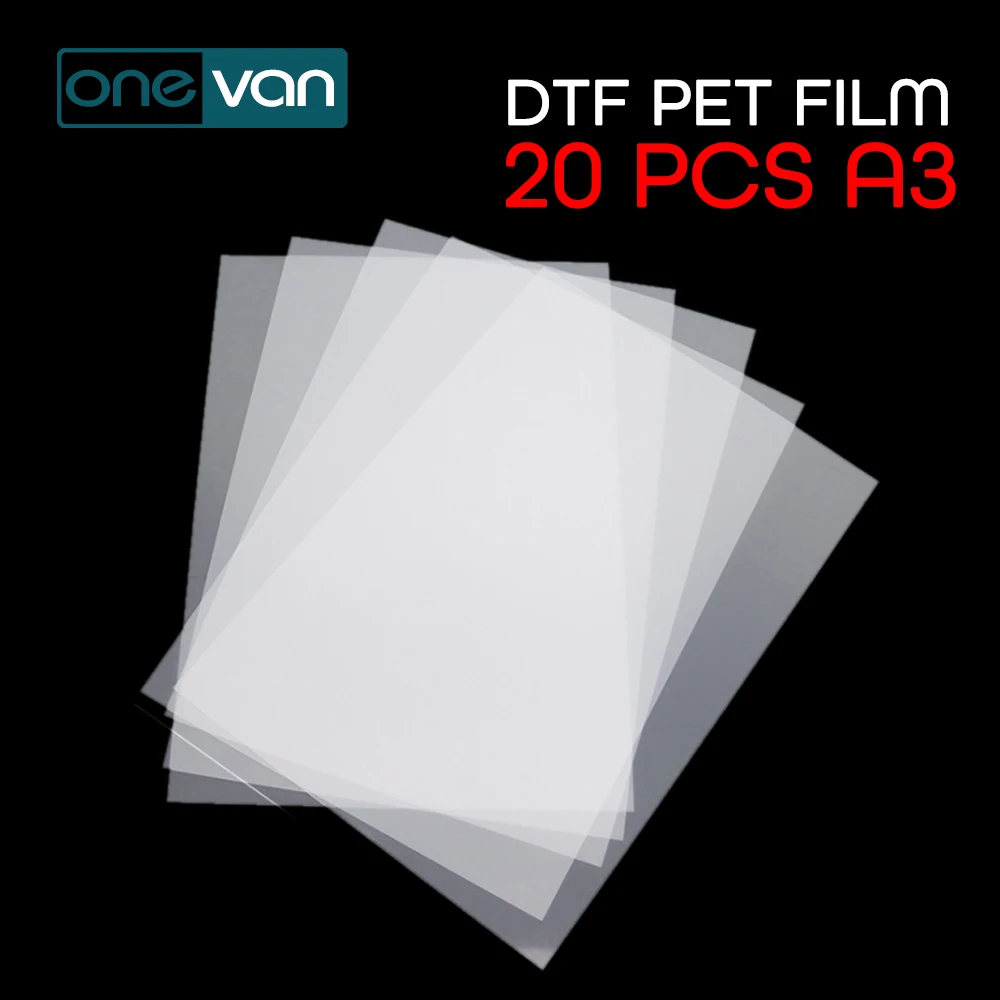 20 шт. DTF пленка A3 ПЭТ-трансферная для прямой печати на пленке черниле ПЭТ-пленка и
