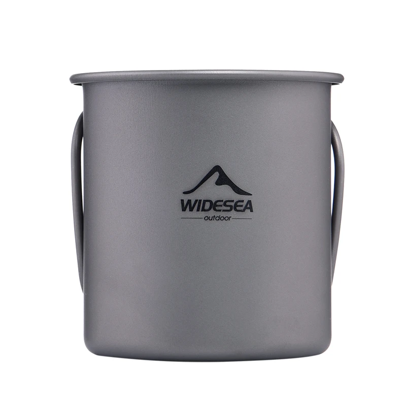 

Ультралегкая титановая чашка WIDESEA, чашка для воды для кемпинга и пикника, со складной ручкой, 300 мл