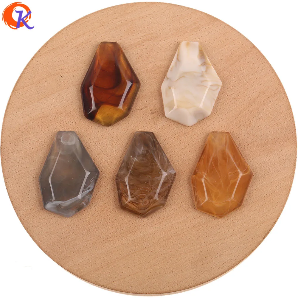 Аксессуары для ювелирных изделий Cordial Design 31x44 мм 50 шт./Акриловые бусины/Мраморный