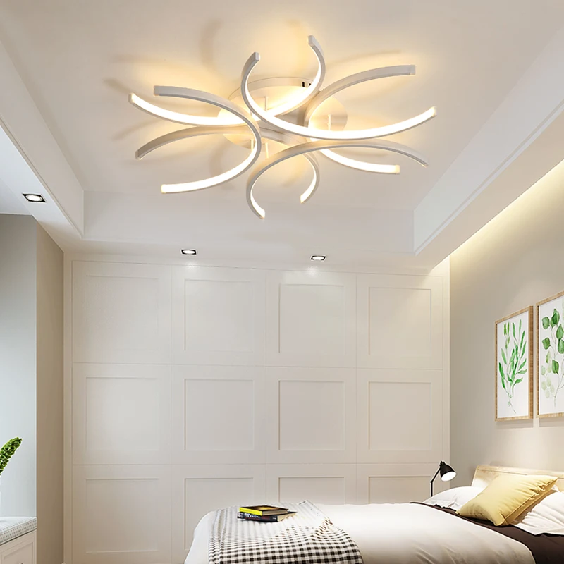 

Verllas современные светодиодные потолочные лампы для гостиной спальни с дистанционным управлением и затемнением светильник 110 В 220 В люминесц...
