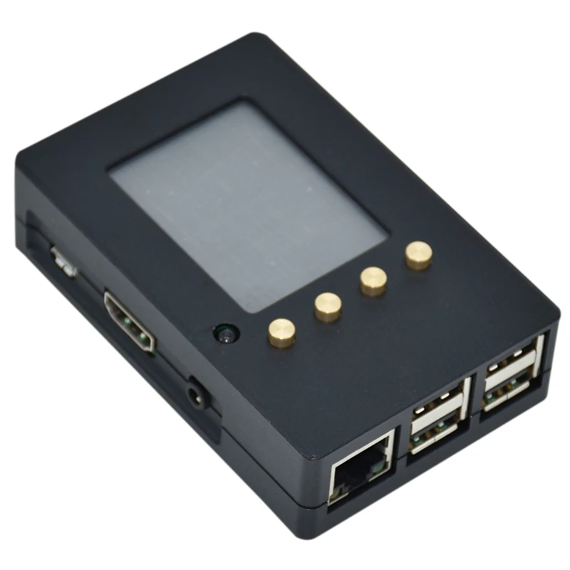 Алюминий чехол с 2 дюймов ЖК дисплей Sn ИК Функция для Raspberry Pi 3 / 2B B +|Сумки и чехлы