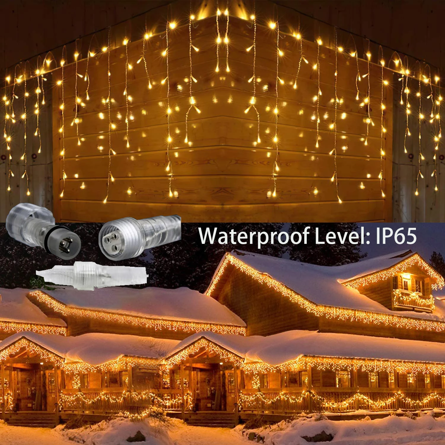 

Street Garland Festoon Icicle Curtain Ligh 3/4M EU Plug Waterproof Connecter The House Christmas Decorations Ornaments LED 2022