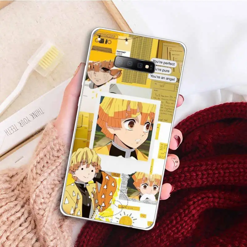

Demon slayer The Blade of Ghost Destruction Phone Case Transparent For Samsung Galaxy A71 A21s S8 S9 S10 plus note 20 ultra