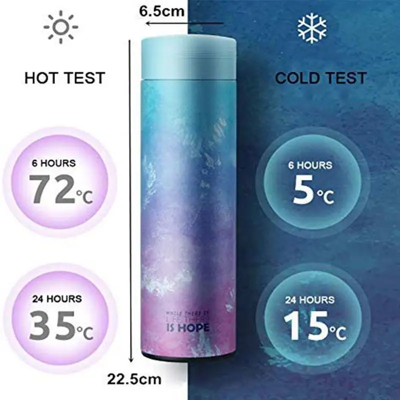 500ML Thermos Bottle 304 Stainless Steel Vacuum Flask Insulated with Infuser for Tea Thermocup Travel coffee mug |
