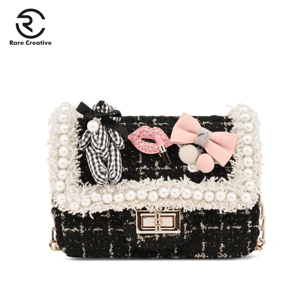 Редкая креативная 2019 Повседневная Милая мини сумка на плечо с милым жемчужным