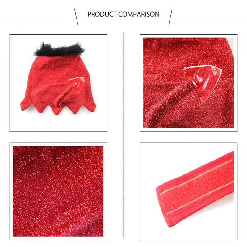 Костюмы для собак и кошек на Хэллоуин красный плащ вампира накидка косплея