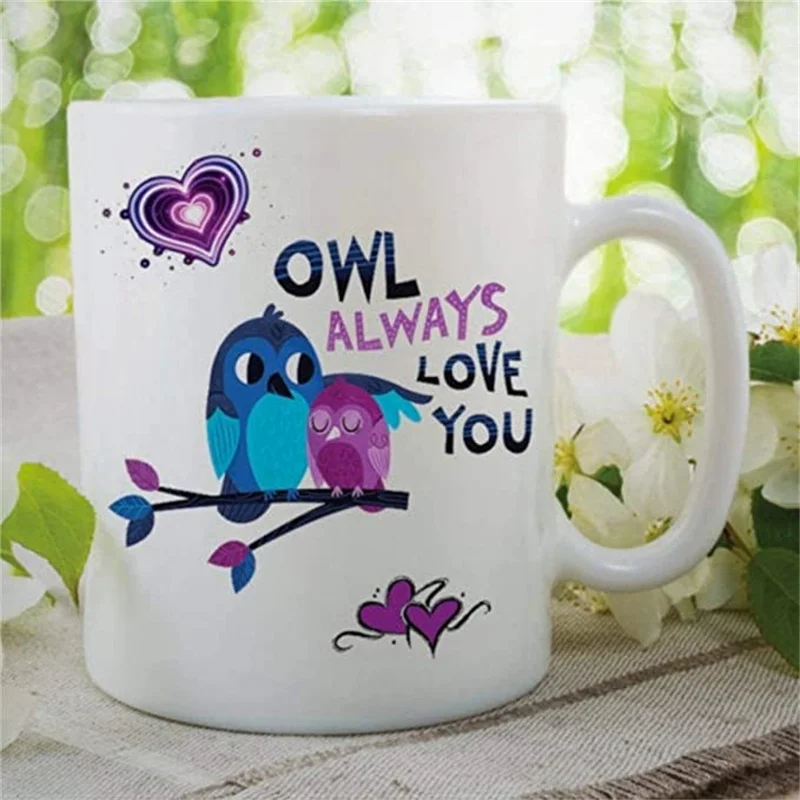 

Novelty Funny Mug Owl Always Love You Present for Her Him Christmas Wife Friend Girlfriend Boyfriend Wedding Anniversary Valenti