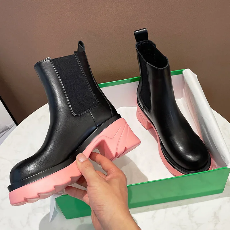 

Winter Warm Plush Women's Boots High-heeled Thick-heeled Martin Boots Women's British Fashion Women's Shoes Nice Pop Boots