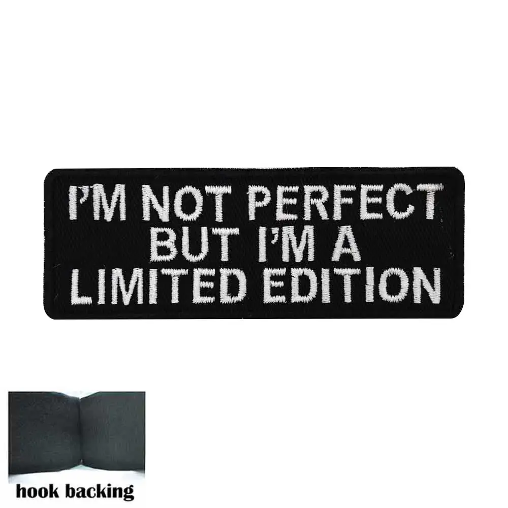 Я лимитированный выпуск бирки с именем утюгом на крючке подкладка панк вышитые