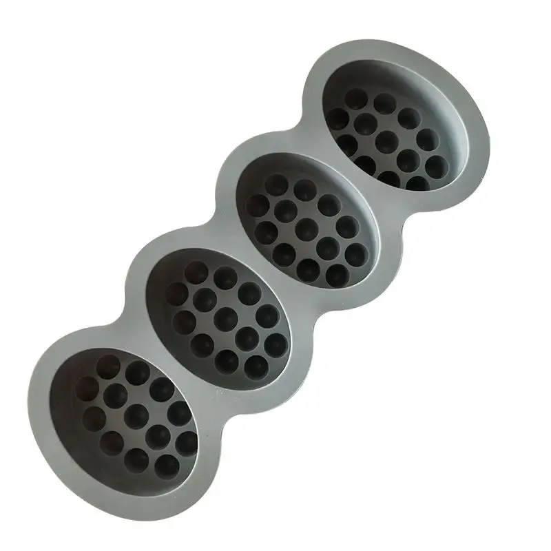 Силиконовые формы для мыла 4 отсека массажный бар инструмент изготовления с