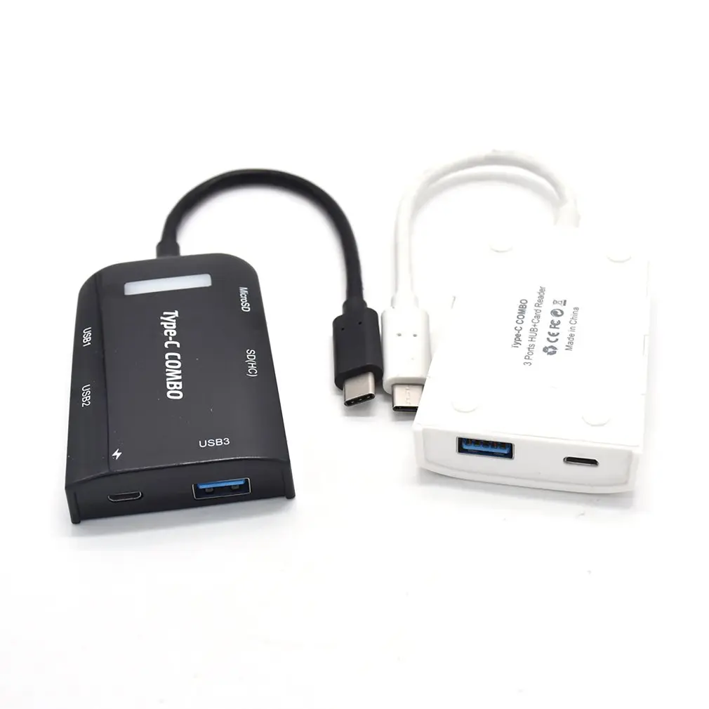 Портативный Тип type C USB 3 1 Порты и разъёмы Пластик концентратор с SD кард ридер