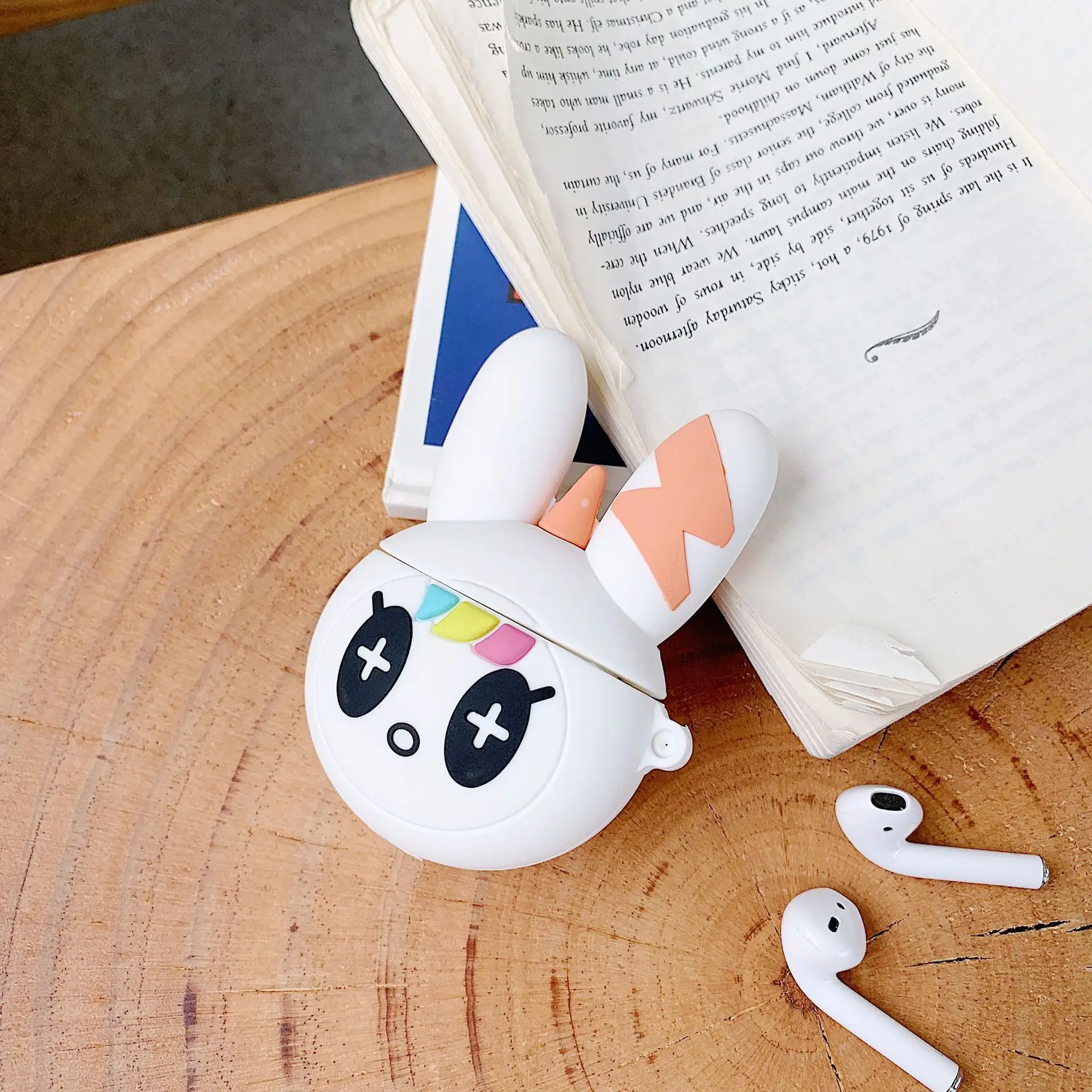 

Cartoon Cute Rabbit Wireless Bluetooth Earphone Case For Airpods Silicone Charging Headphones Cases Protective Cover