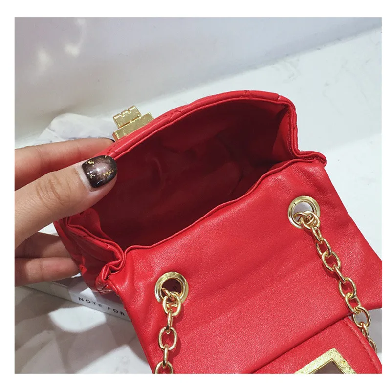 Миниатюрная Детская сумка KAFVNIE из искусственной кожи модная металлическая ведро