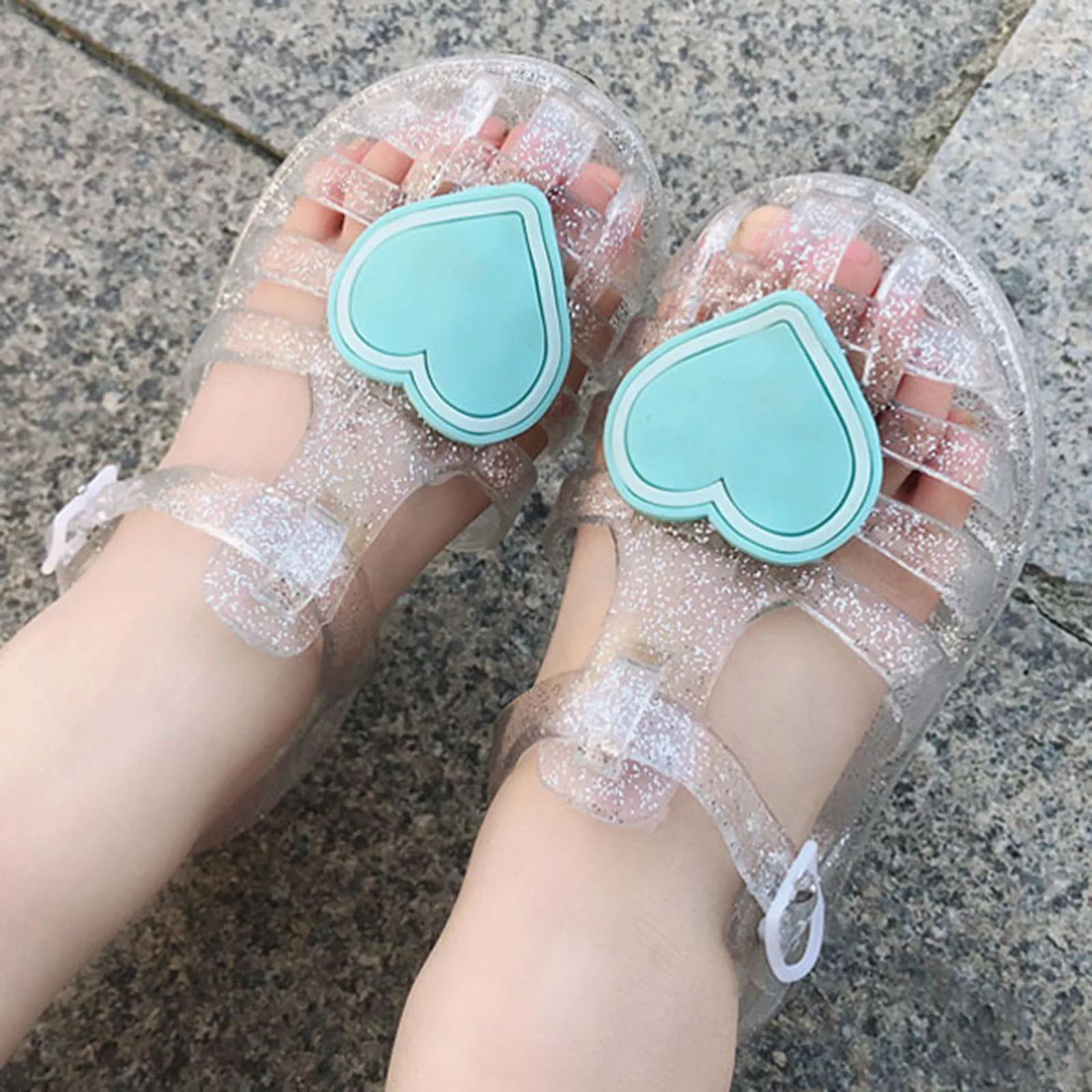 

Summer Kids Shoes Children Baby Kids Girls Summer Solid Beach Sandals Princess Shoes Summer Baby Hollow Waterproof Crystal Shoes
