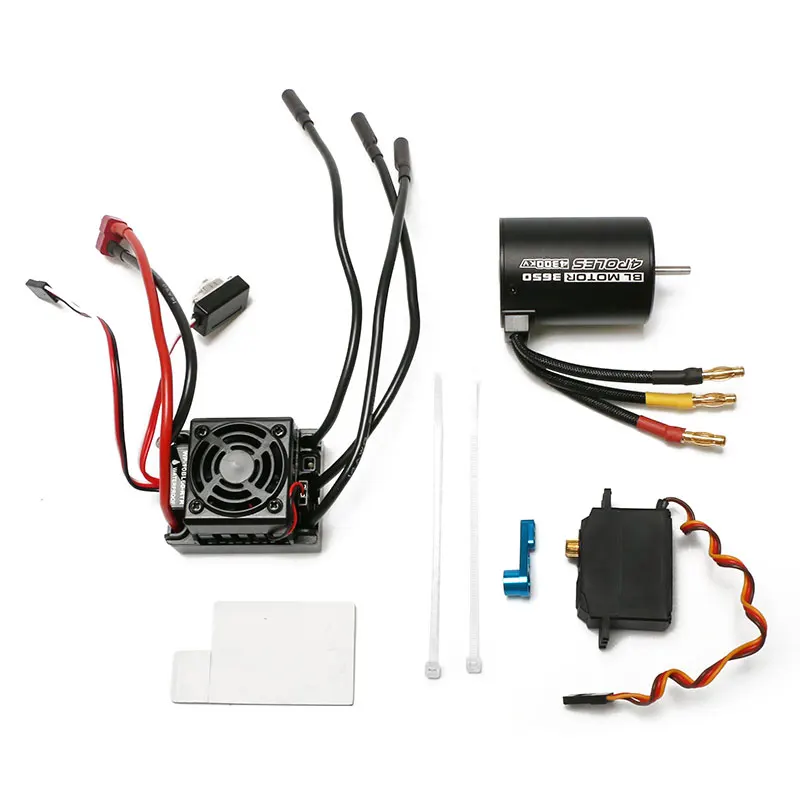 Водонепроницаемый B3650 4300KV бесщеточный двигатель 60A ESC металлический сервопривод