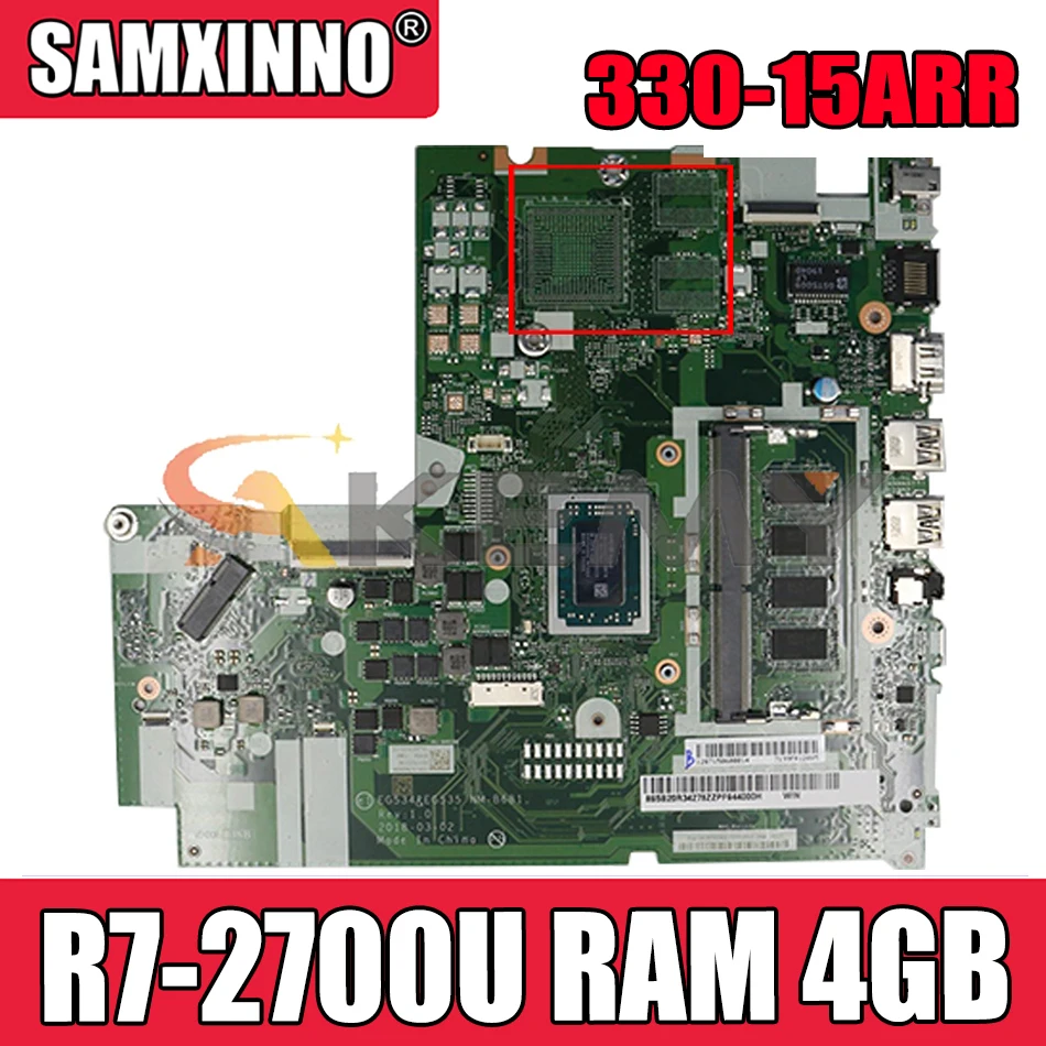 

Akemy для Lenovo 330-15ARR Материнская плата ноутбука NM-B681 Материнская плата Процессор R7-2700U оперативная память 4 Гб тестирование FRU 5B20R34286 5B20R34274