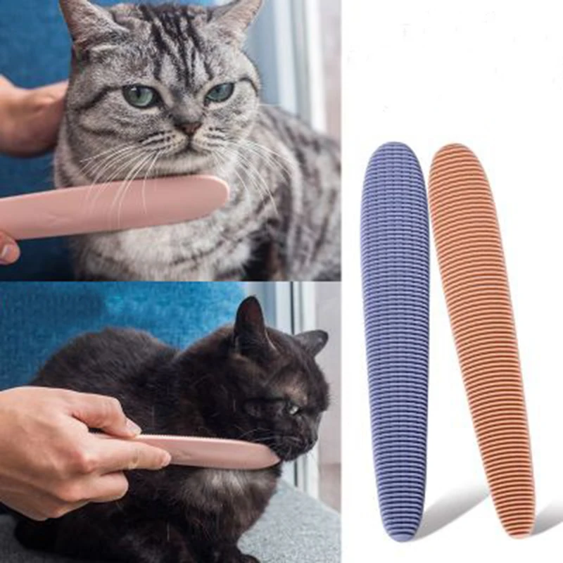 Текстурированная щетка для ухода за настоящим кошачьим языком котенком