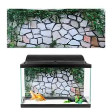 Аквариум наклейка с пейзажем плакат садок для рыбы 3D фон картина