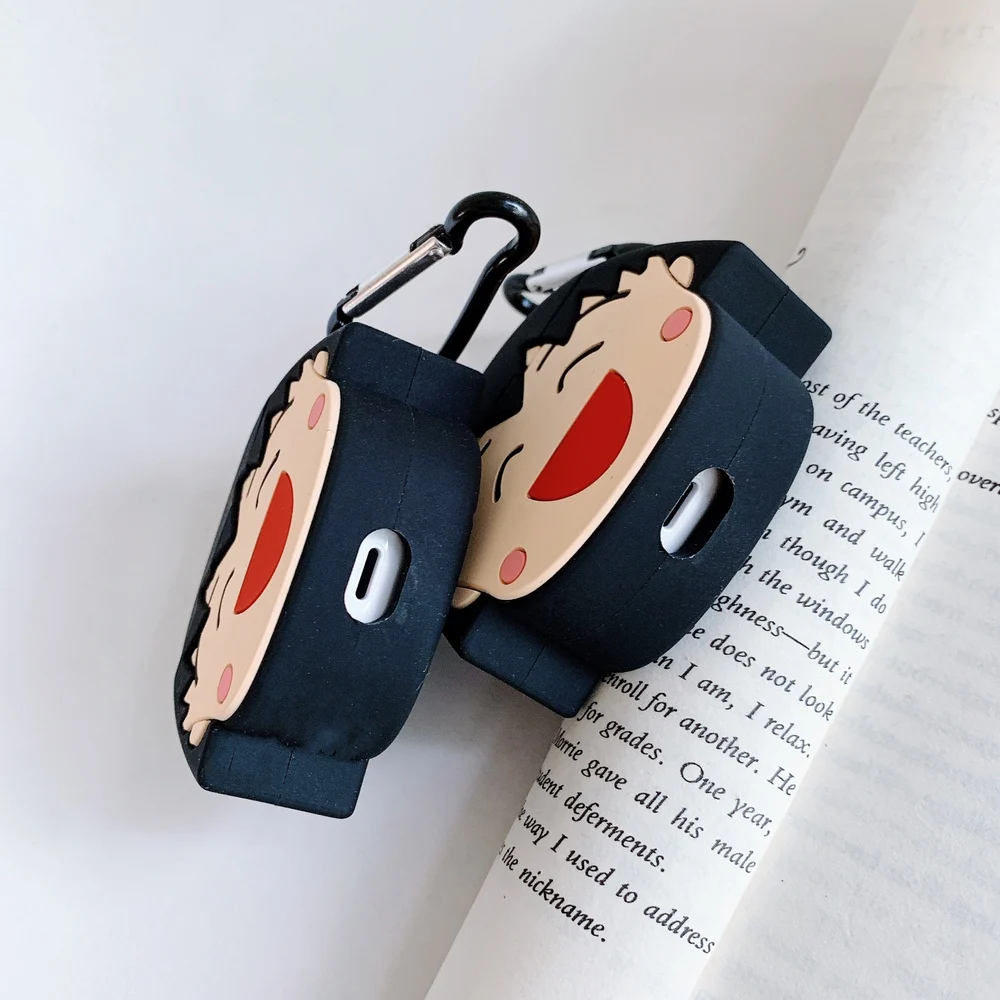 Для AirPods 1 2 Чехол для наушников милый Doraemon вишневые гранулы силиконовый чехол для AirPods гарнитура зарядная коробка чехол s с крючком
