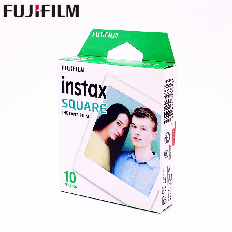 Fujifilm Instax квадратные белые края черная пленка фотобумага (10 100 шт) для SQ10 SQ6